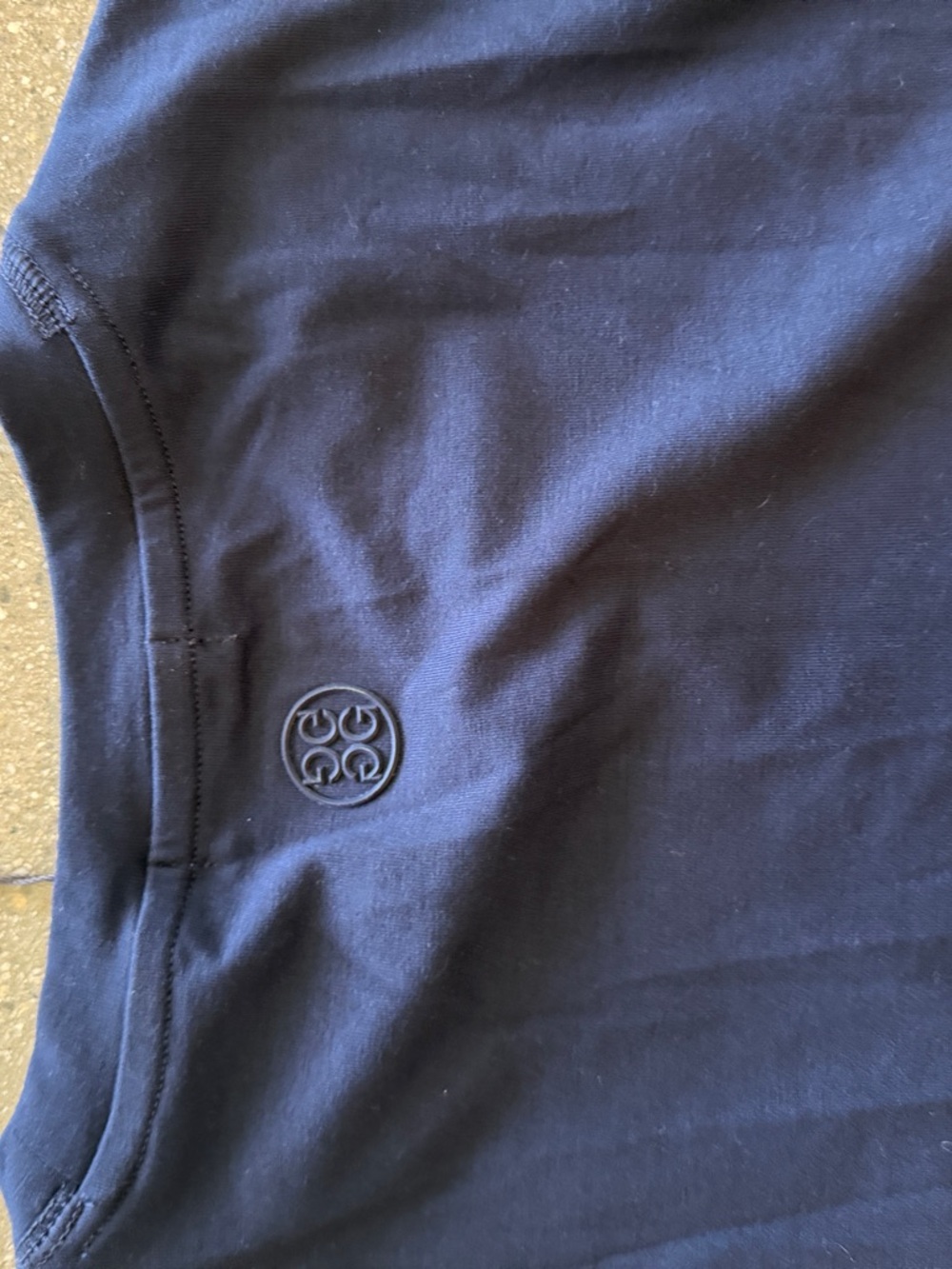 G/FORE Navy Crewneck Long Sleeve Shirt - Picture 4 of 4